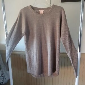 Sweet Romeo Charcoal Knit Top